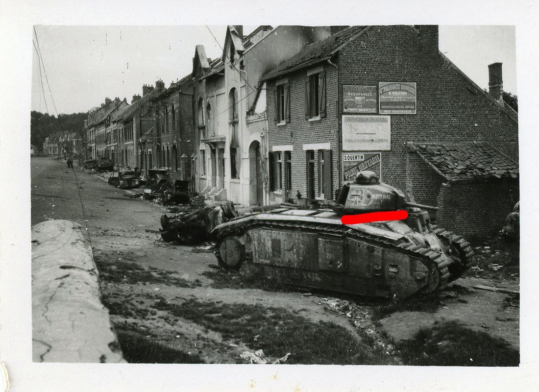 Panzer Tank Frankreich Kämpfe Foto1