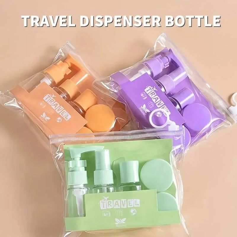 6-Piece Portable Travel Dispenser Bottle and Toiletry Kit Set