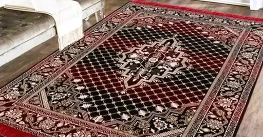 Beautifully Designed Cotton Carpet for Your Living Room/ Bedroom etc. (Size 152x214 Cm or 5x7 ft.) Color 2 (R906)