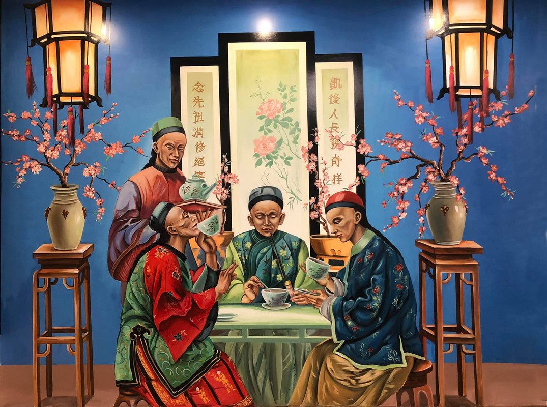 tranh vẽ tình bằng hữu