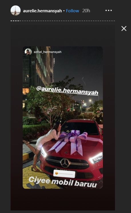 Hadiah ulangtahun Aurel Hermansyah