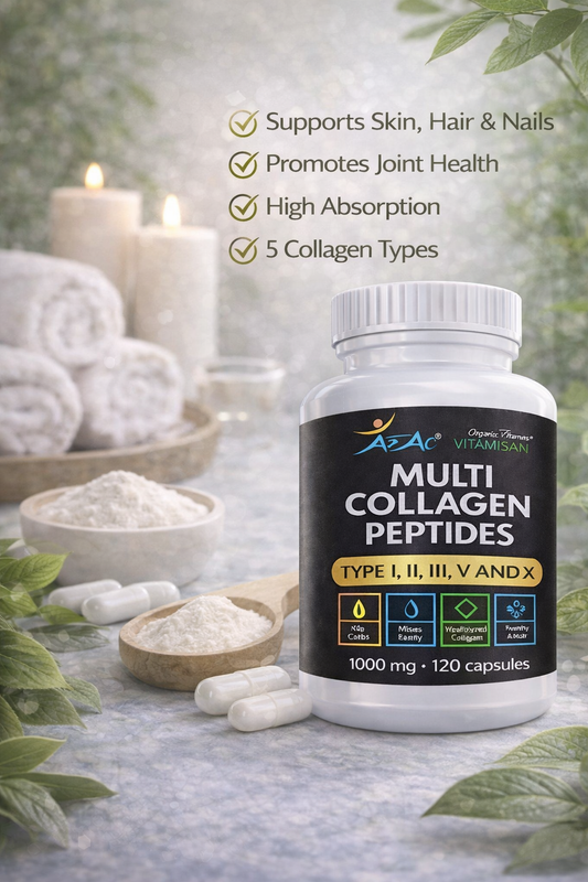 Premium collagen supplement in spa setting