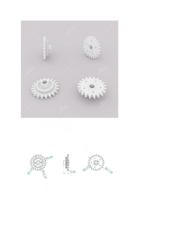 Engrenage à 20 dents extérieures - 29 dents intérieures
