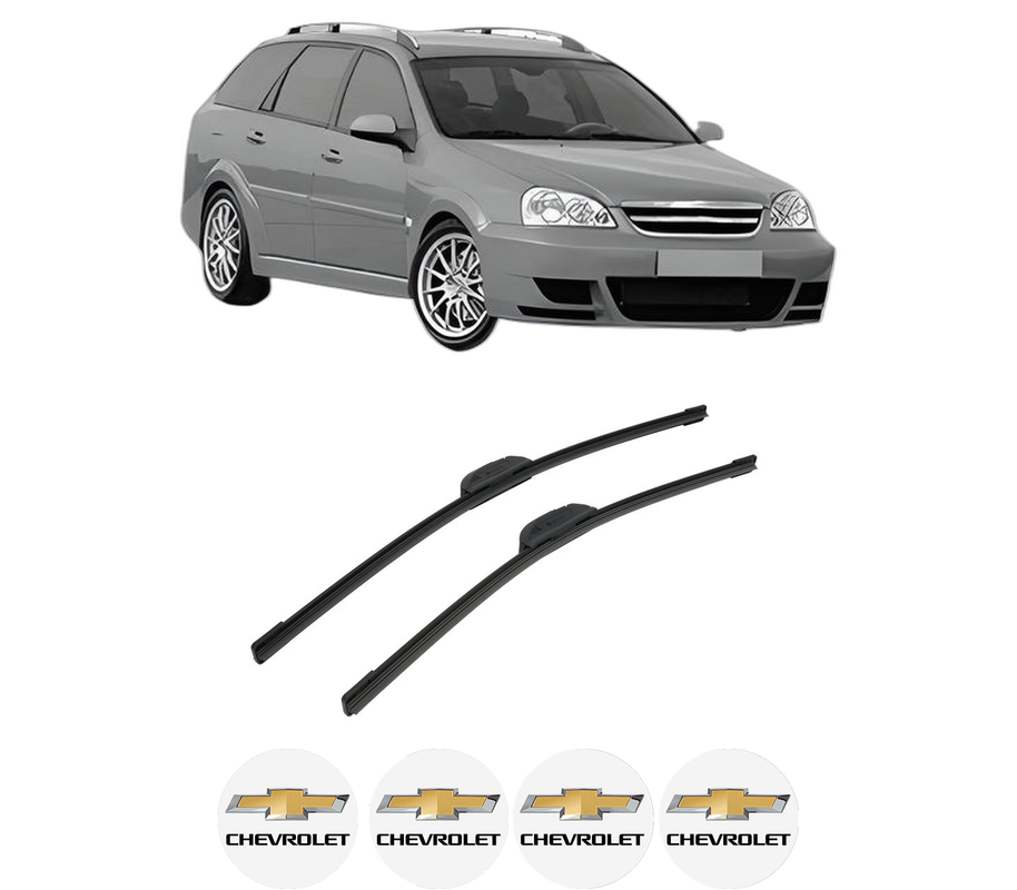 Set stergatoare auto CHEVROLET NUBIRA Estate din 2005-2011, pentru parbriz auto, 2 bucati, Bosch Aerotwin Retrofit, din cauciuc siliconat rezistent, 4 Stickere Auto CHEVROLET