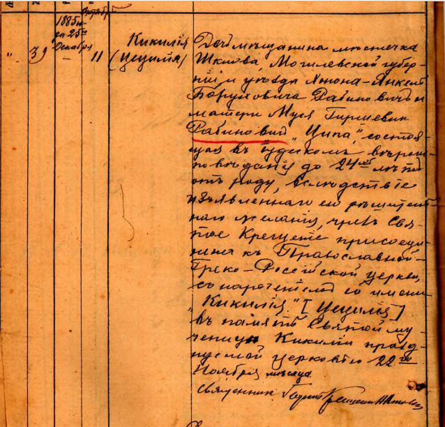 237-2-78 стр.104 (храм Христа Спасителя 1911г.) Ципа ?абинович