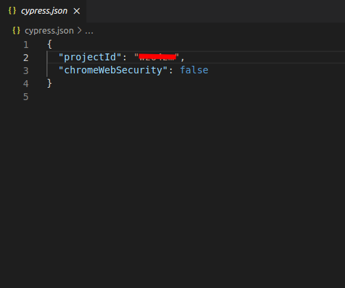 execute tests parallelly using cypress : cypress.json fle