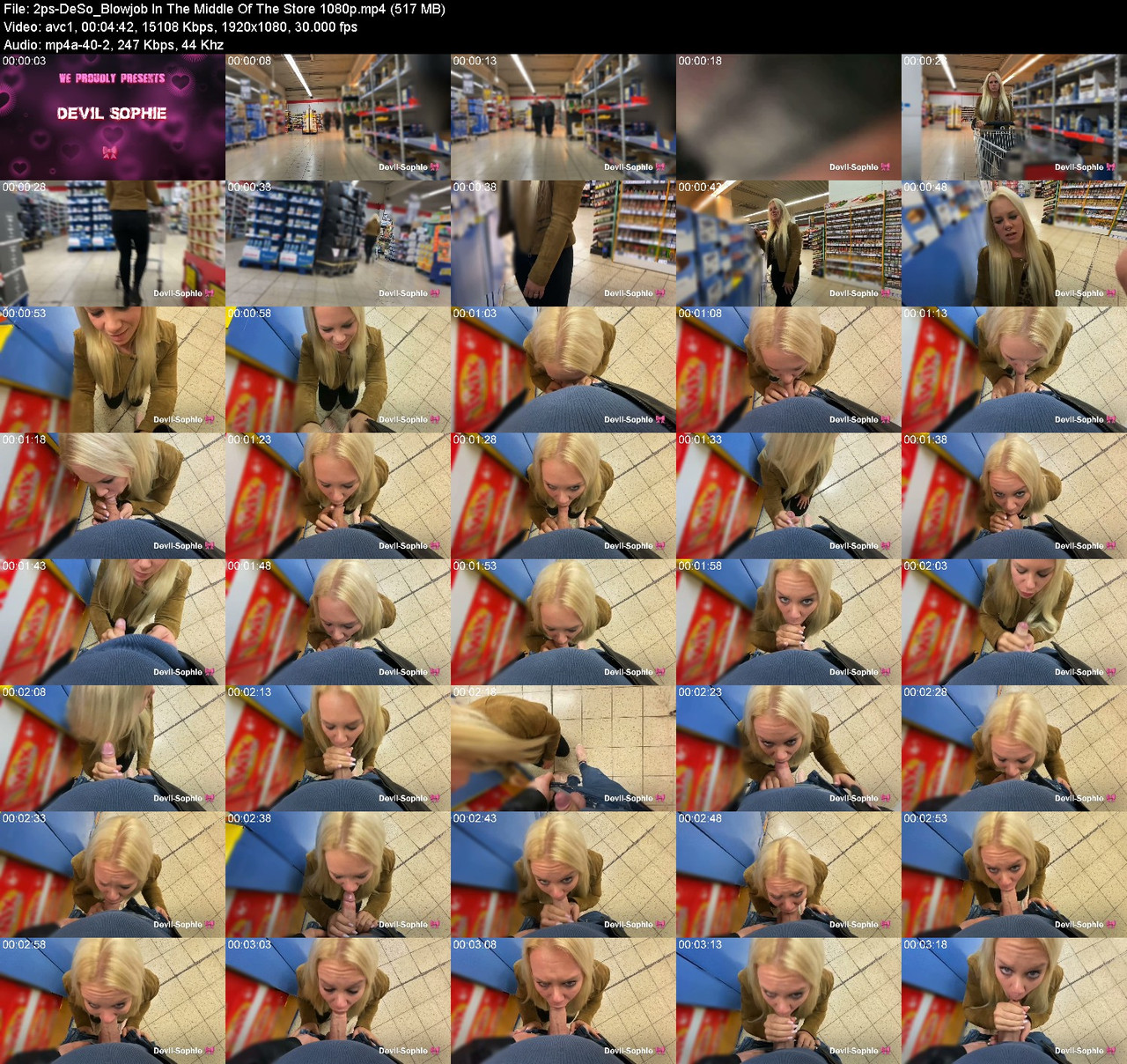 2ps De So Blowjob In The Middle Of The Store 1080p