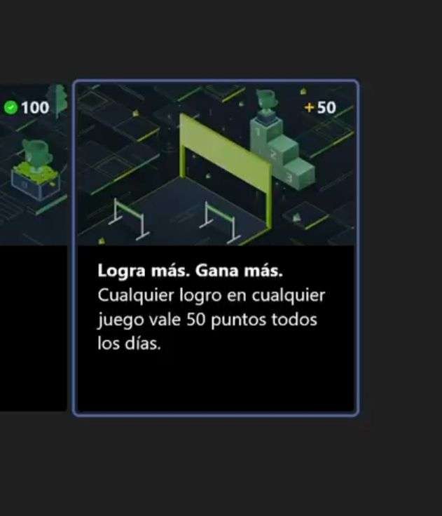 Microsoft Rewards: Logra Más. Gana Más. Está de vuelta (Cualquier logro en cualquier juego vale 50 puntos todos los días)
