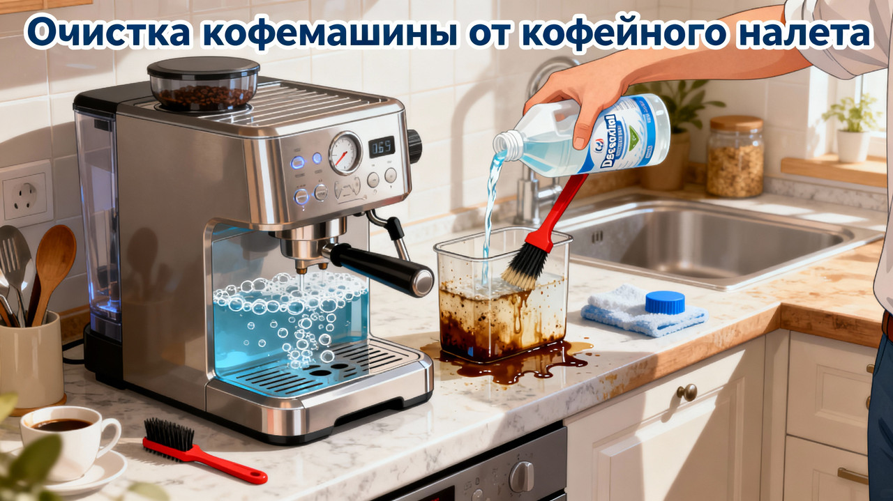 Очистка кофемашины от кофейного налета