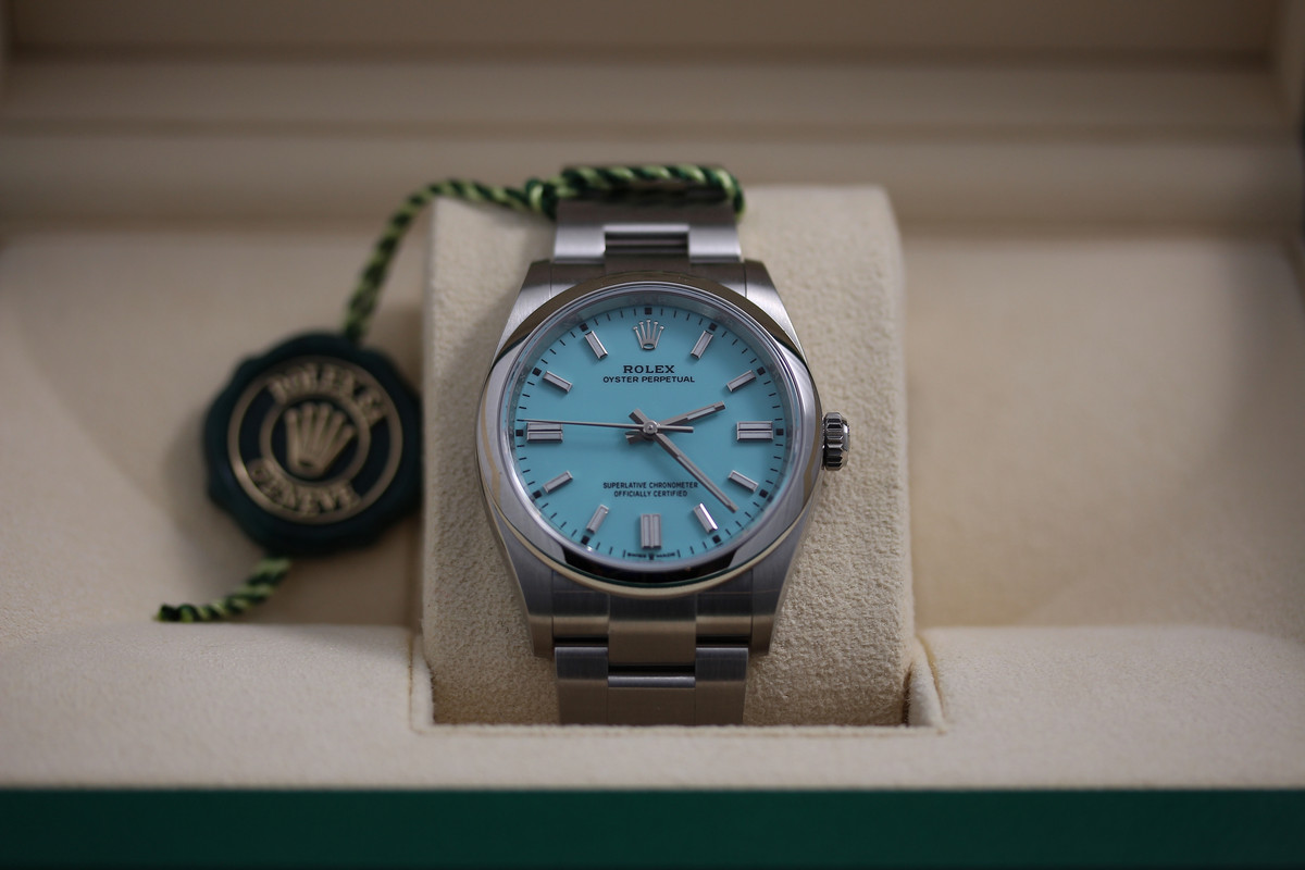Rolex Oyster Perpetual 36 Tiffany Blue - Prodám - Chronomag fórum