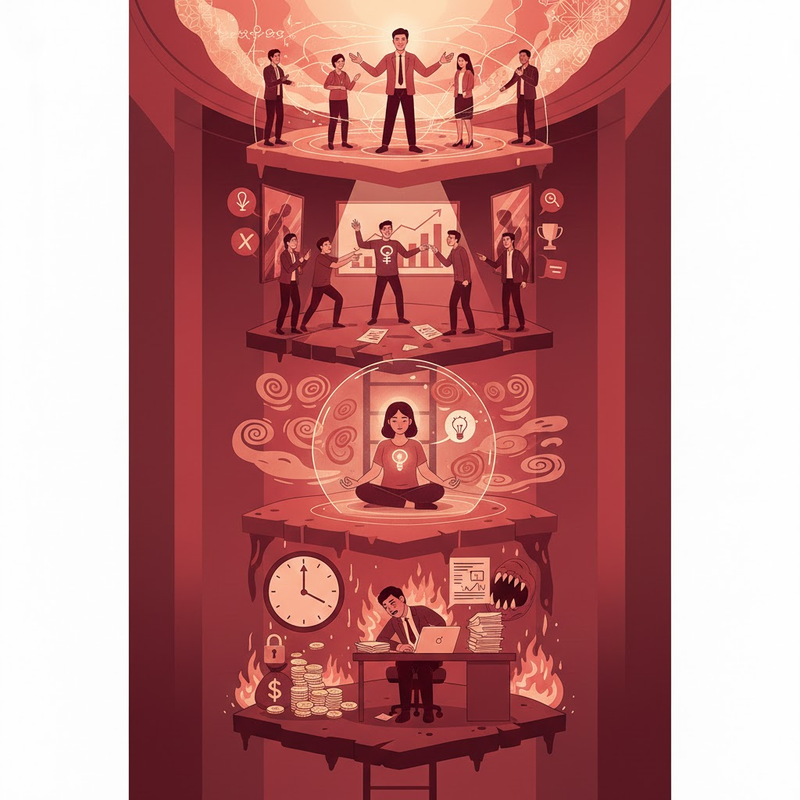 Hành trình 4 tầng phát triển con người: từ sinh tồn, bản ngã đến tỉnh thức và hợp nhất, nơi bình an quan trọng hơn hơn thua.