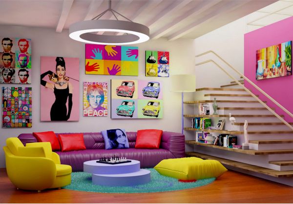 Как обустроить квартиру под pop-art дизайн