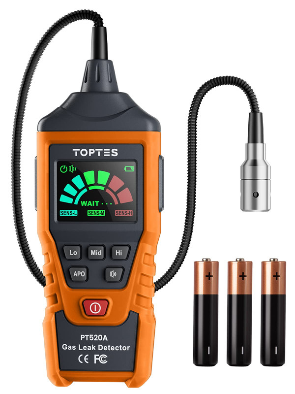 Secondary gas leak detector device used by Albuquerque plumber