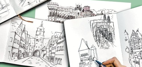 Urban Sketching: Draw Characteristic Old City Charm With One Point Perspective