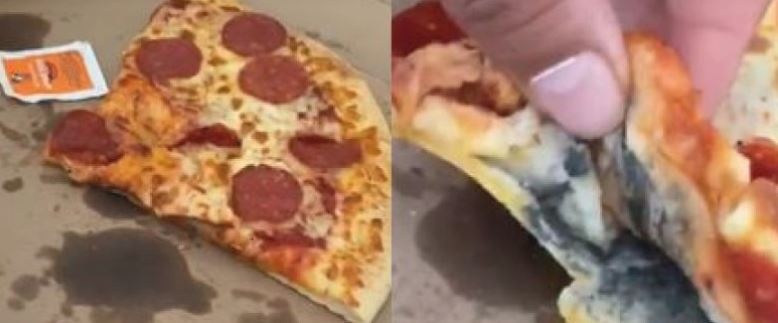 Reportan pizza podrida en una popular cadena