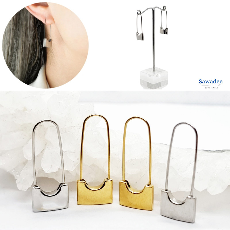 Gioielli orecchini bambino 18K oro placcato in acciaio inox ragazze graziosi ore