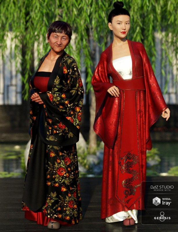 dForce Palace Robes Textures