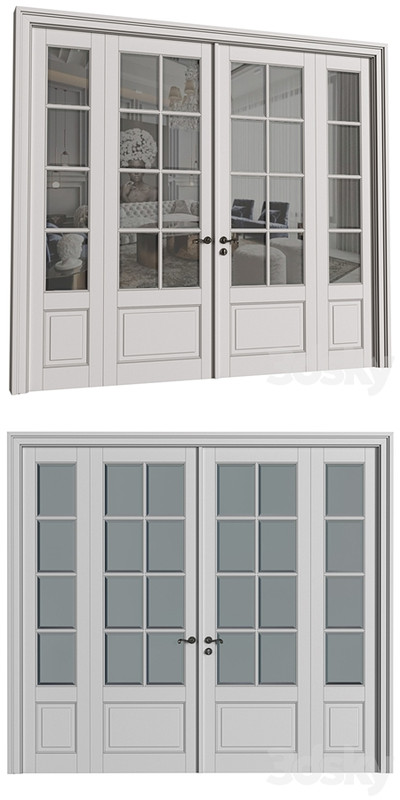 Doors in classical style.Exterior Modern French Doors