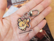 Eevee pixel-art keyring