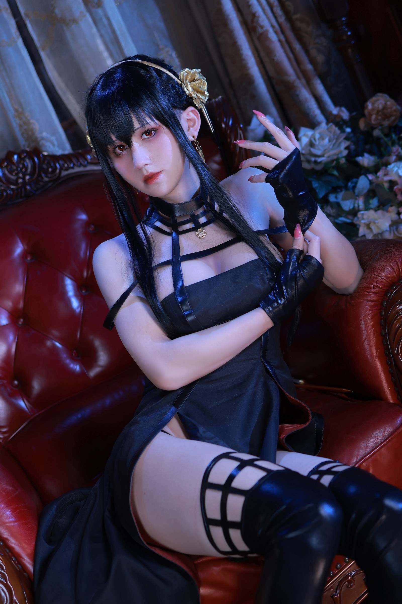 桜满三时 – 约尔 礼服 Cosplay 高清写真集（46P-418.2MB）精美服饰插图2