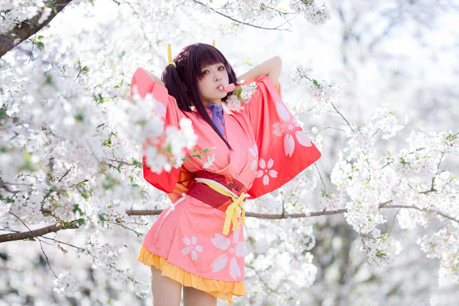 九柒喵 – 甲铁城的卡巴内瑞 无名和服 COS（34P-145M）和风主题高质写真插图3