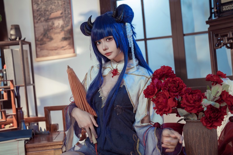 艾西Aiwest 伊吹新年旗袍Cosplay写真图集 新年主题高清图集 35P (396.8M)插图3