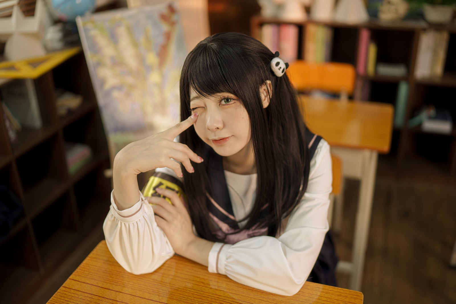 安食Ajiki 风纪委员写真集 – 制服COS高清大图 [47P-629.1M]