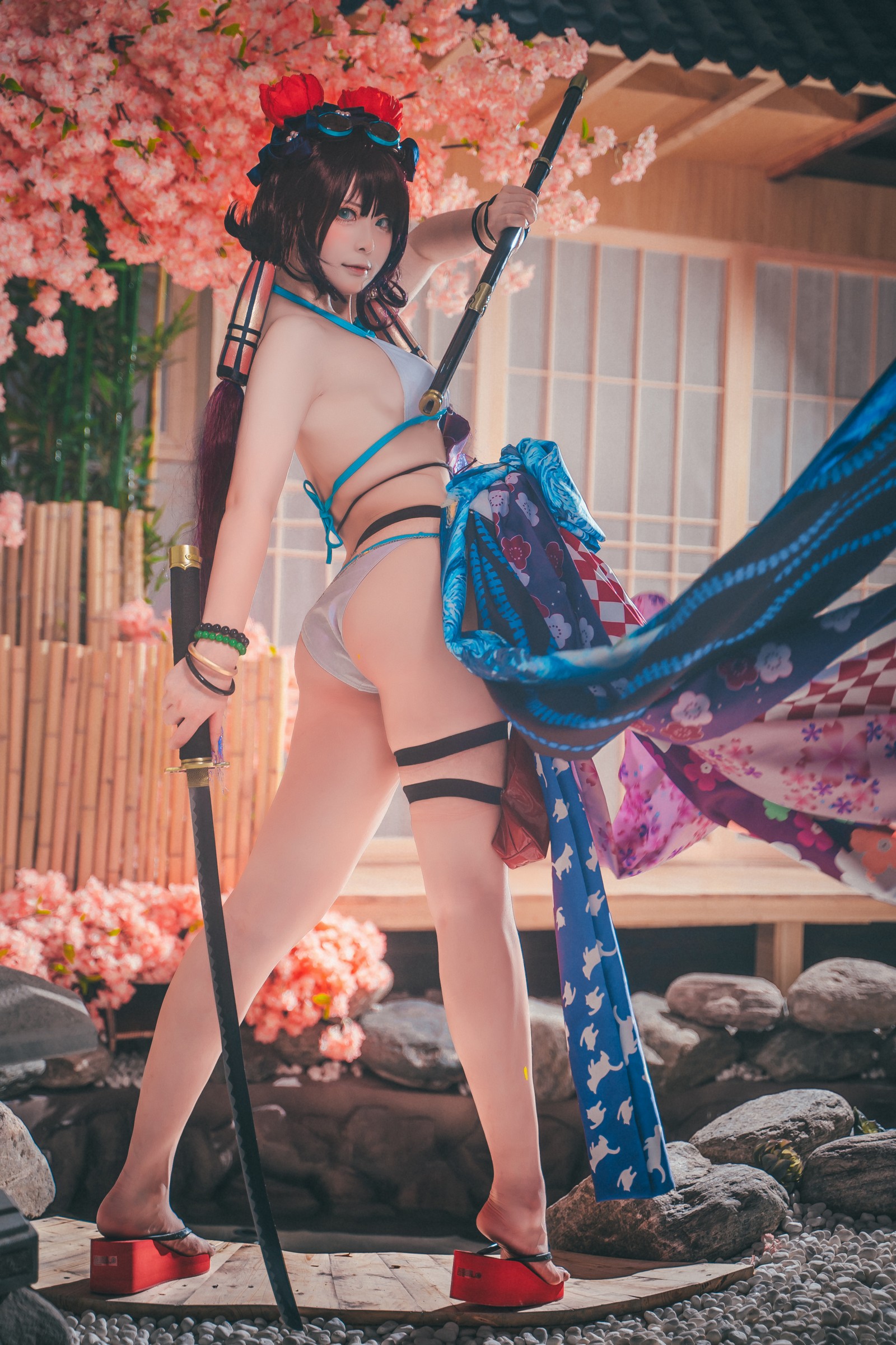 w百合欧皇子w 水着阿荣写真集 – 泳装COS 高清图集 [21P-232MB]插图1