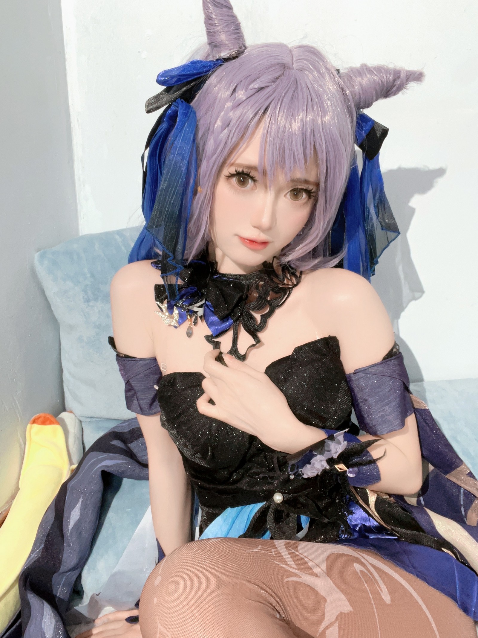 趴趴捣蛋陌 刻晴 Cosplay 写真合集｜原神人气角色 写真＋视频（92P＋1V｜677MB）插图