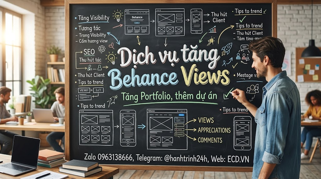 tăng behance views top tăng impression