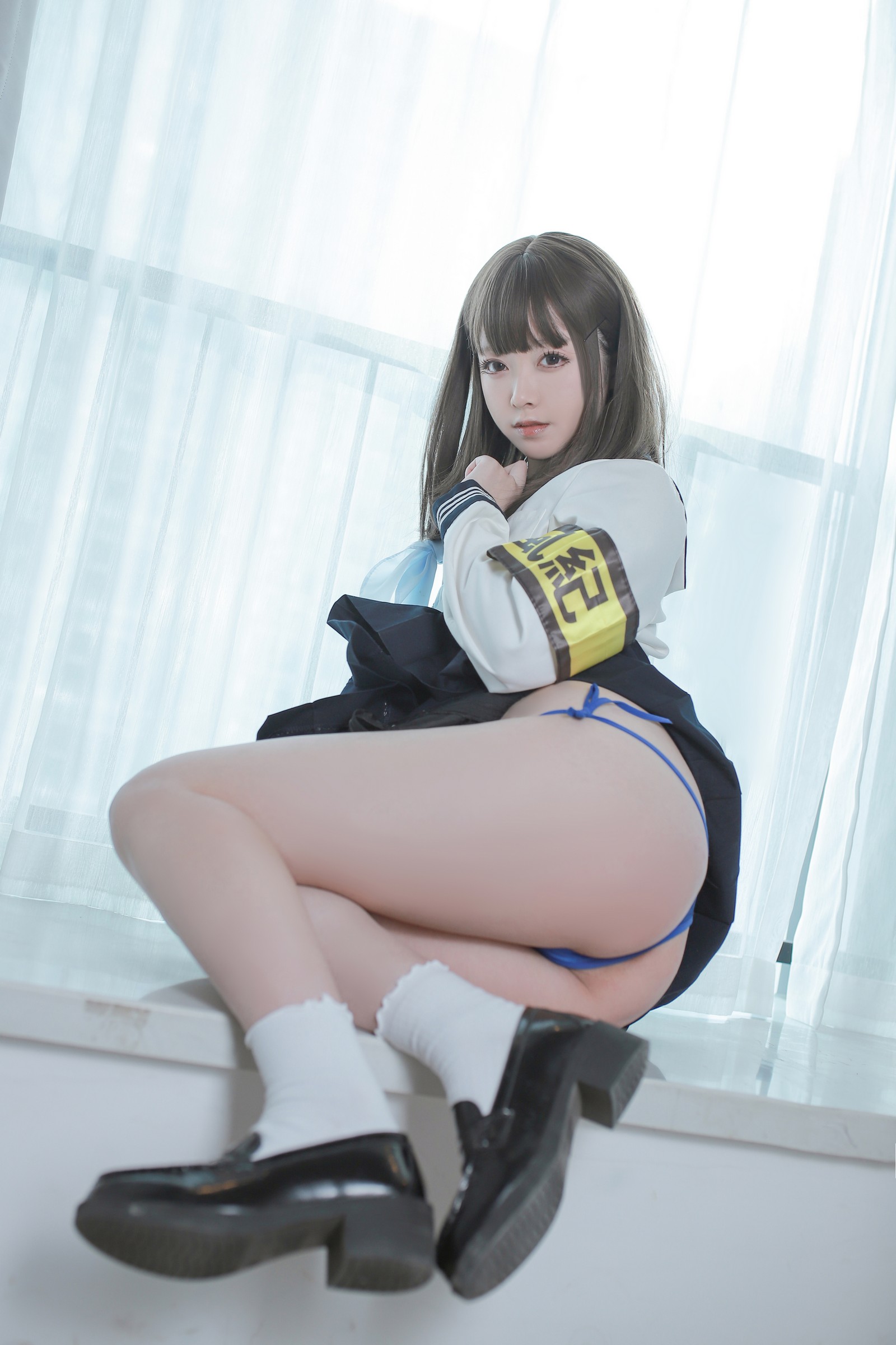 朝霧愛 – 风纪委员 Cosplay 高清写真集（40P-442.8M）制服主题插图2