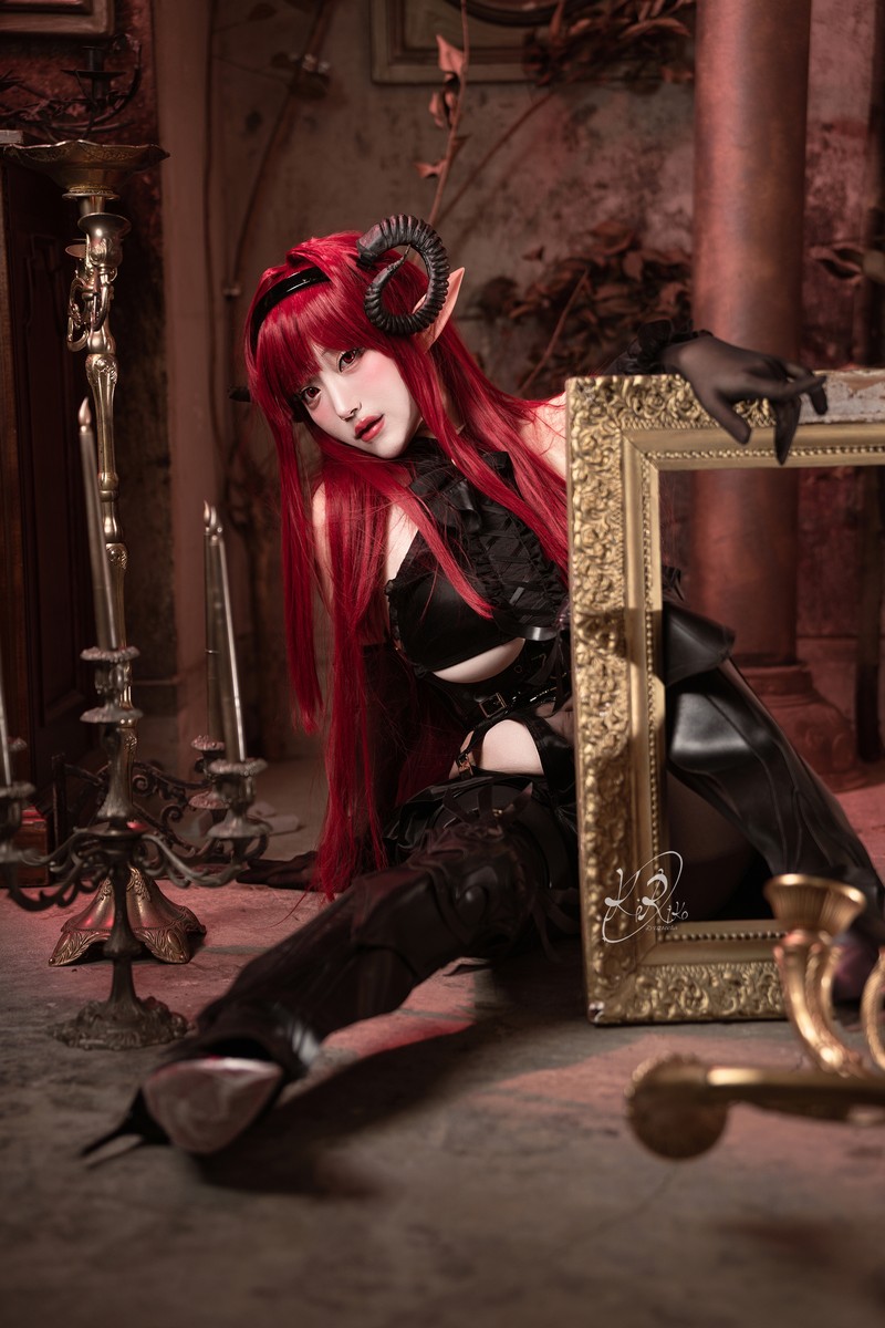 切切Celia 兴登堡 Hindenburg Cosplay Azur Lane 写真 38P插图1