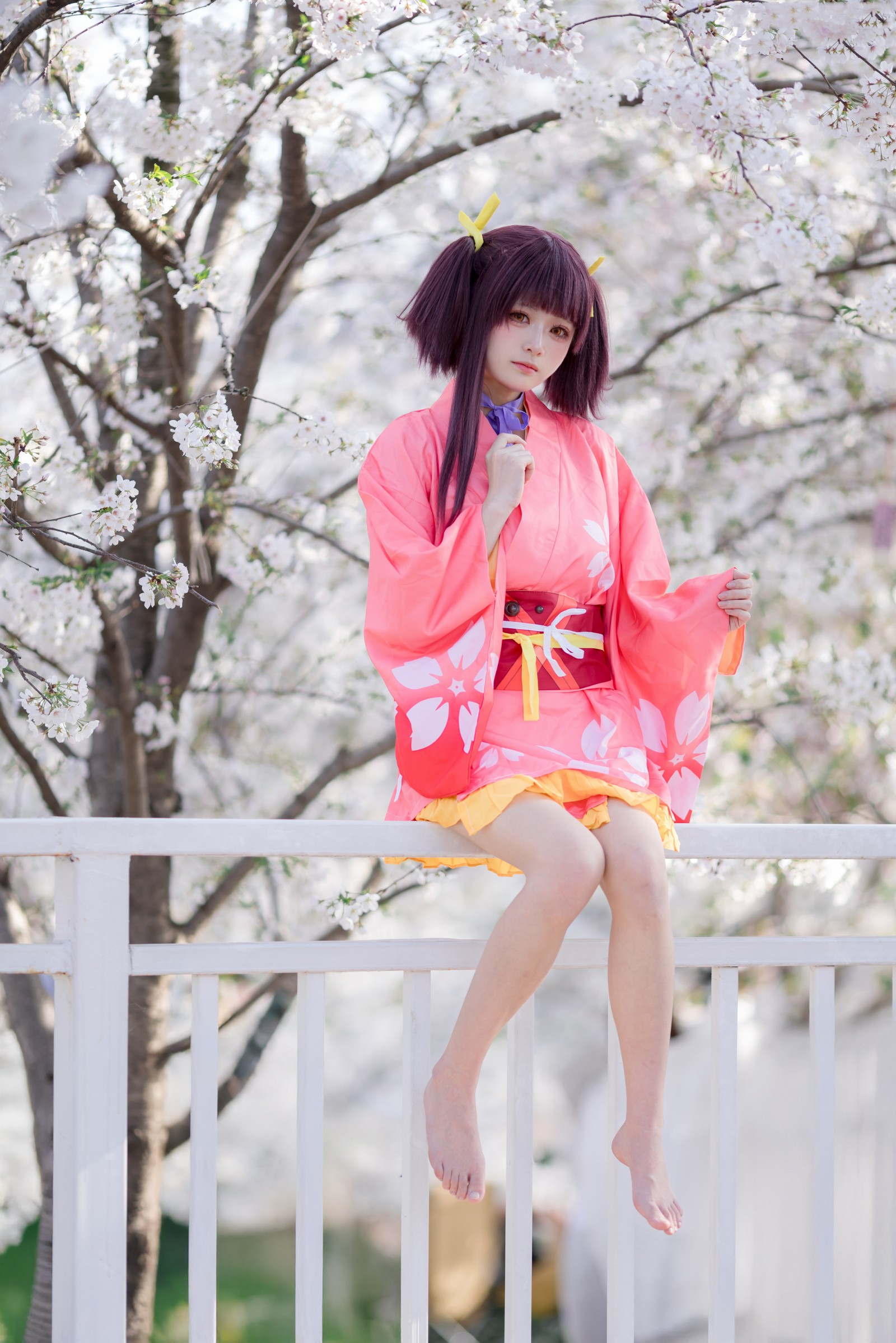 九柒喵 – 甲铁城的卡巴内瑞 无名和服 COS（34P-145M）和风主题高质写真插图6