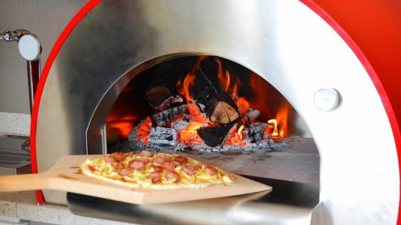 Forno de Pizza a Lenha com tubulações Gourmet Giotto