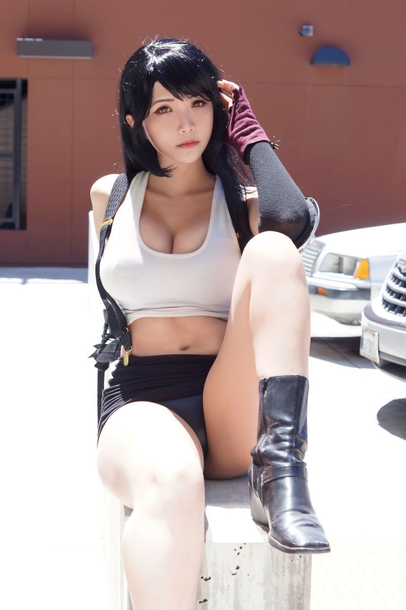 Hana Bunny 蒂法洛克哈特 Cosplay写真｜Final Fantasy VII Tifa Lockhart 高清图集[10P-820K]插图1