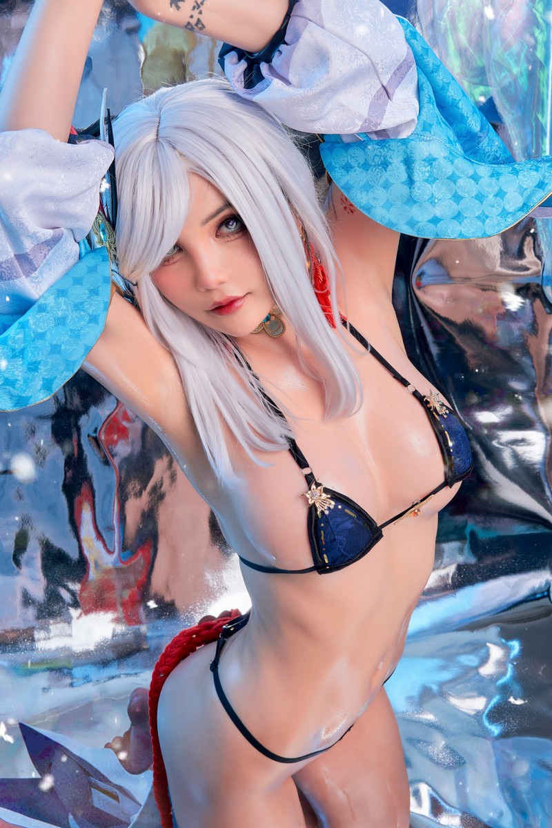 Joyce Lin2x Shenhe Cosplay Genshin Impact 写真集 89P插图1
