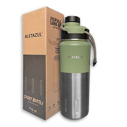 Amazon: ALETAZUL Termo | Aislado al Vacío - Acero Inoxidable - Premium