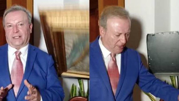 Virgen de Guadalupe cae sobre un político y se vuelve viral