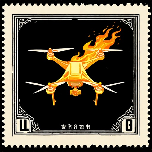 Postal-stamp-style-art-of-a-fl-22
