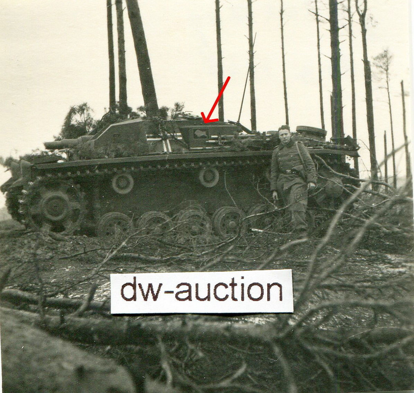 Sturmgeschütz Abt. , Stug mit Wappen Büffel im G