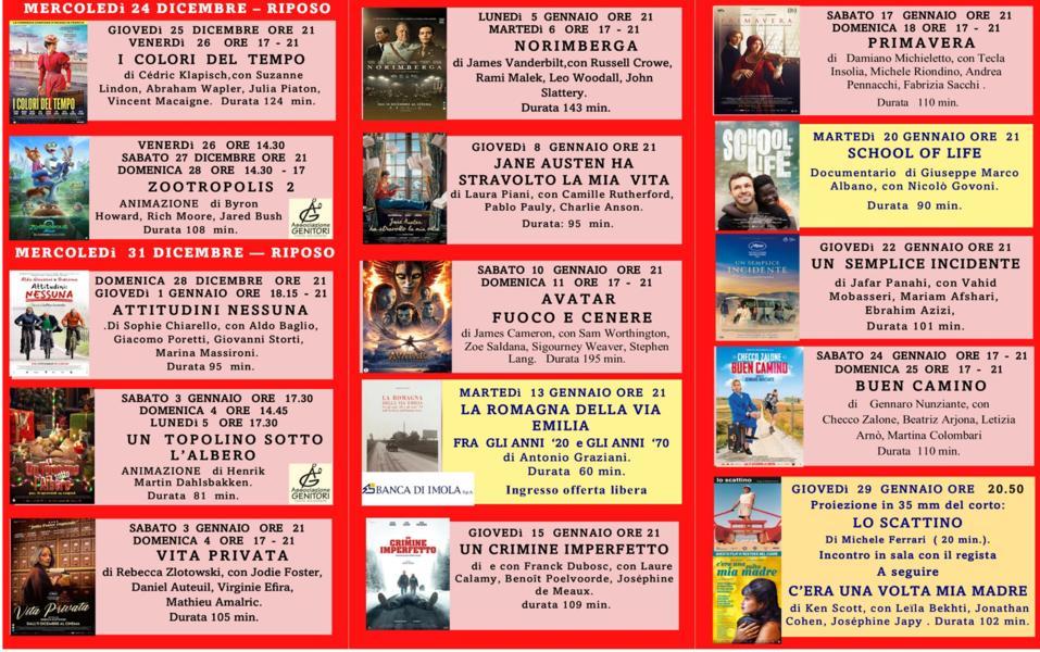 Cinema Moderno: al via il terzo ciclo di programmazione tra Natale e gennaio