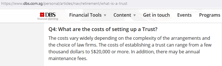 DBS Trust QnA