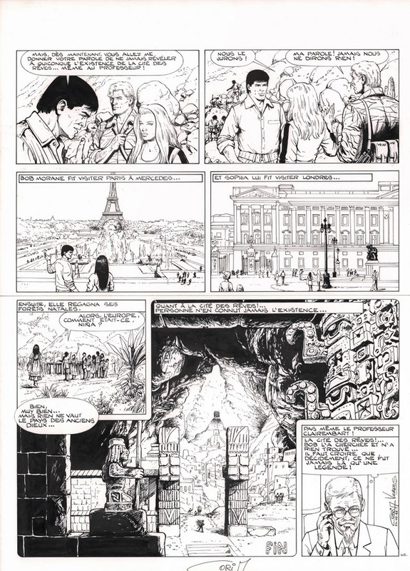 Planche 24 - tome 46 La cité des rêves 36.4 x 50 cm - 1000 € (Co
