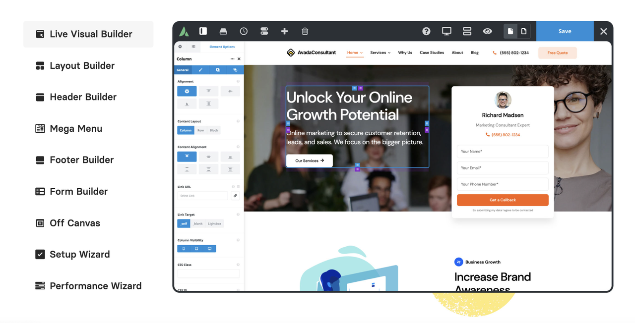 шаблон avada wordpress