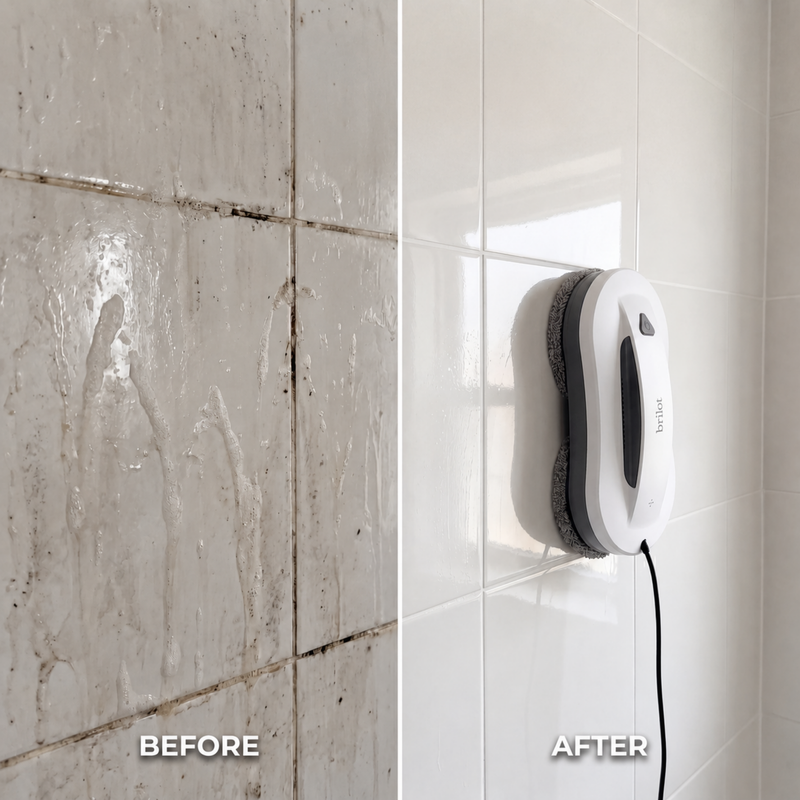 Shower walls WashBot result