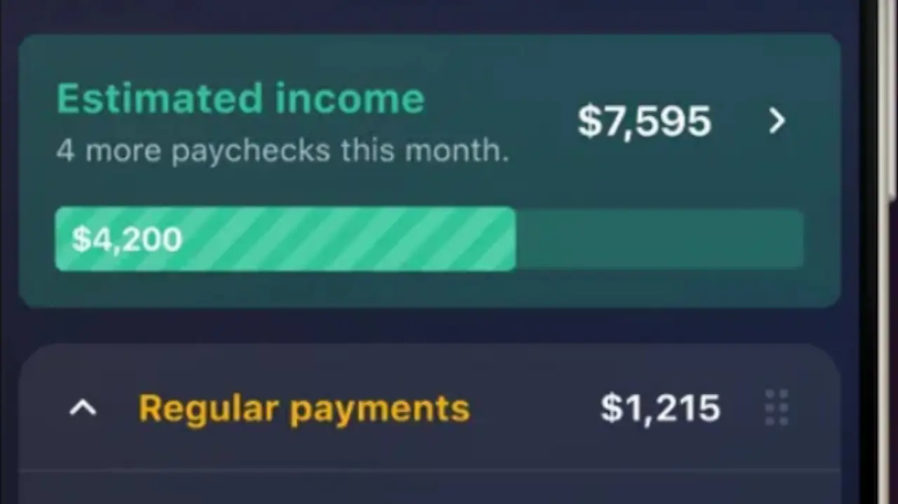 PocketGuard app showing spendable cash balance