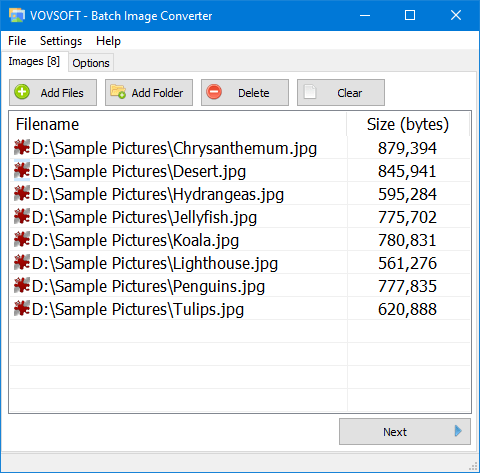 VovSoft Batch Image Converter 1.6