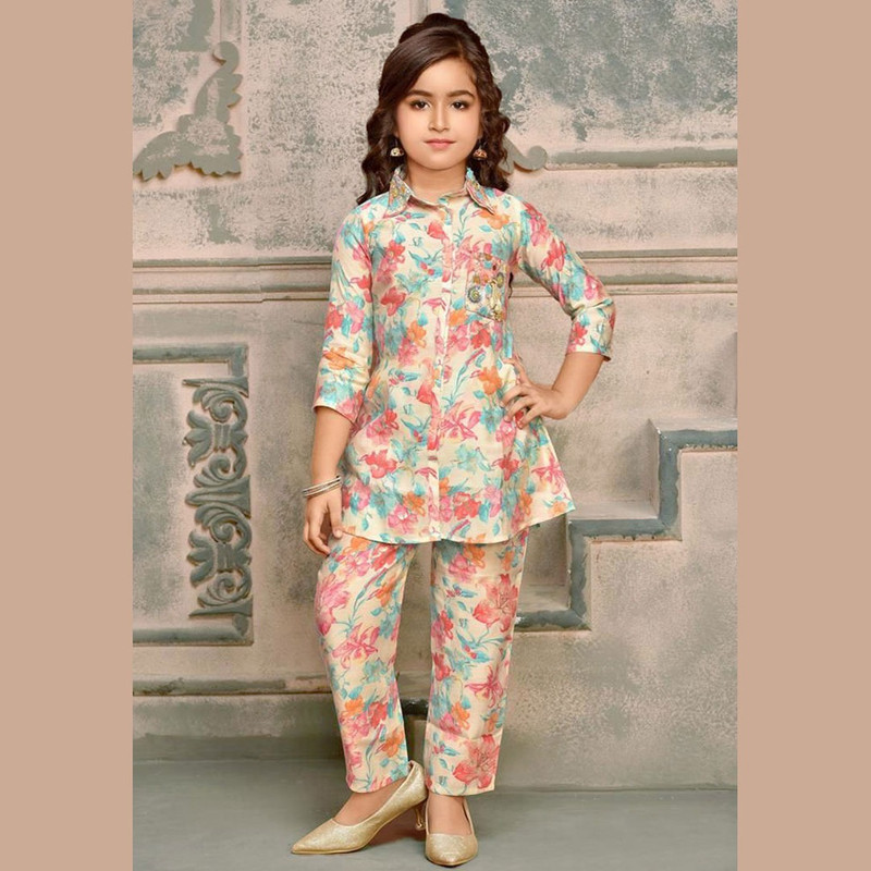 Trending Dress for Kids Girls Co Ords Sets