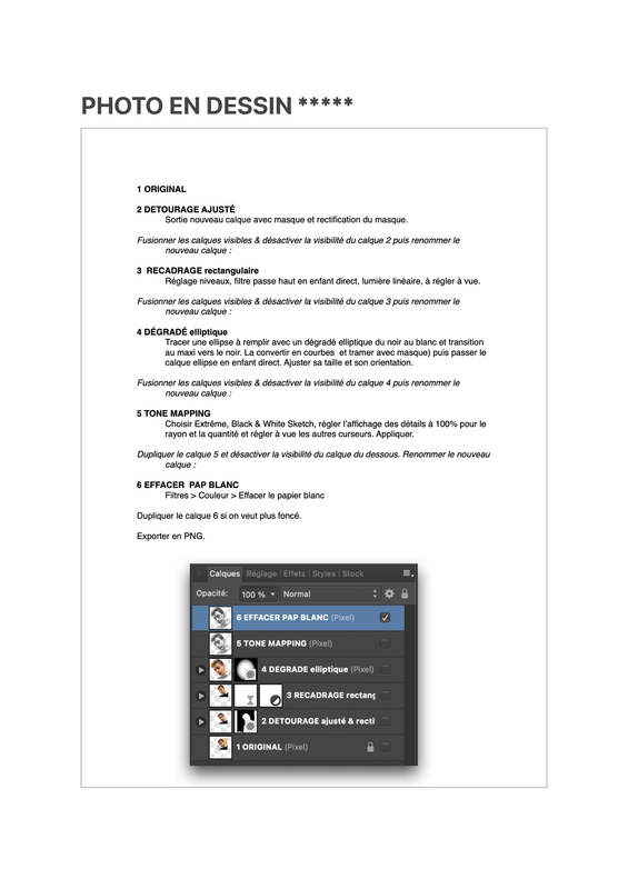 PHOTO EN DESSIN *****