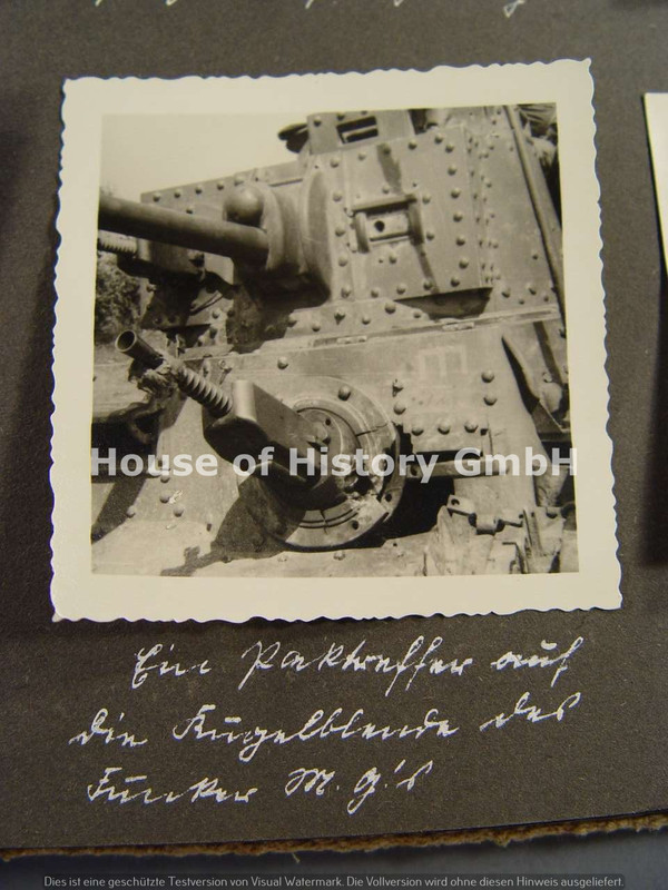 FOTOALBUM eines Angehörigen der Kraftfahr Ersatzabteilung 12 und später im 1.Panzer Regiment 21, Ein